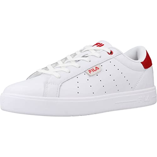 FILA Damen LUSSO V wmn Sneaker, White Red, 38 EU von FILA