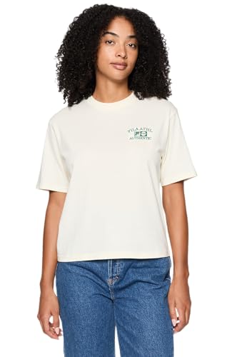 FILA Damen Linna Round-Neck T-Shirt, Weiß, L EU von FILA