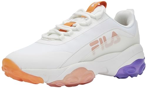 FILA Damen Loligo Logo wmn Sneaker, White-Apricot Tan, 40 EU von FILA