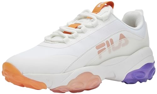 FILA Damen Loligo Logo wmn Sneaker, White-Apricot Tan, 41 EU von FILA