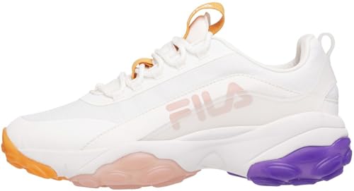 FILA Damen Loligo Logo wmn Sneaker, White-Apricot Tan, 42 EU von FILA