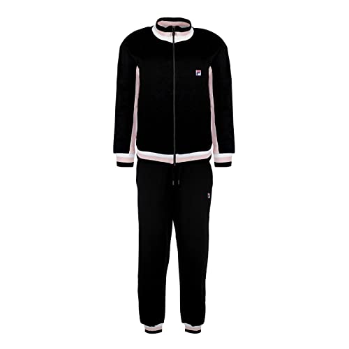 FILA Damen Loungewearset Jogginganzug Homewear Set, Farbe:Schwarz, Artikel:-930 black/glossy/white, Größe:S von FILA