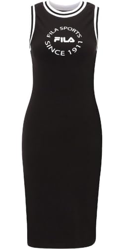 FILA Damen Lublin Graphic Jersey Dress, Schwarz, M EU von FILA
