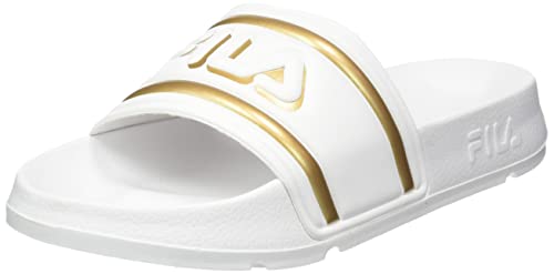 FILA Damen Morro Bay Logo wmn Slipper, White Gold, 38 EU von FILA