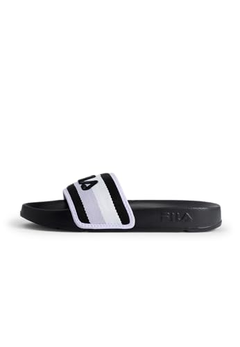 FILA Damen Morro Bay Stripes Slipper wmn Slide Sandal, Black-Thistle, 39 EU von FILA