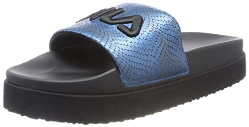 FILA Damen Morro Bay Zeppa F wmn Slipper, Black-Snake, 37 EU von FILA