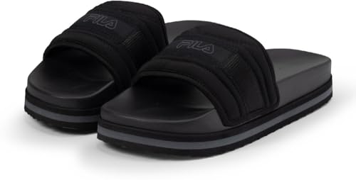 FILA Damen Morro Bay Zeppa Lounge Slipper wmn Slide Sandal, Black-Black, 40 EU von FILA