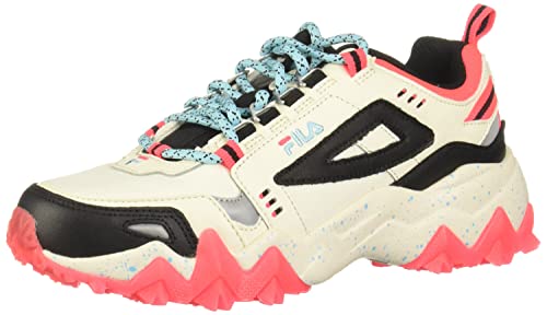 Fila Damen Oakmont Tr Sneaker, Gardenia/Schwarz/Pink, 40 EU von FILA