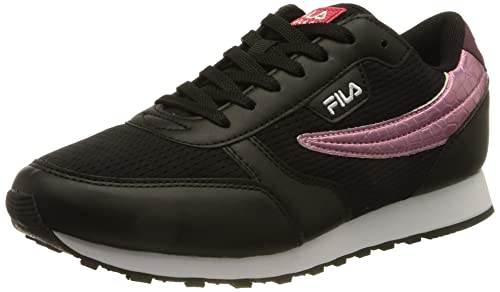 FILA Damen Orbit F Low wmn Sneaker, Black-Rouge Red, 39 EU von FILA