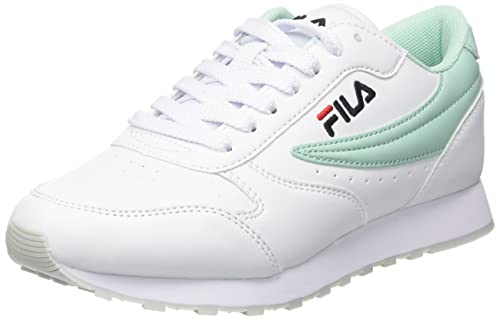 FILA Damen Orbit wmn Sneaker, White-Brook Green, 36 EU Schmal von FILA