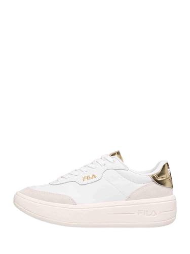 FILA Damen Premium F wmn Sneaker, White-Gold, 37 EU FILA Damen Premium F wmn Sneaker, White-Gold, 37 EU von FILA