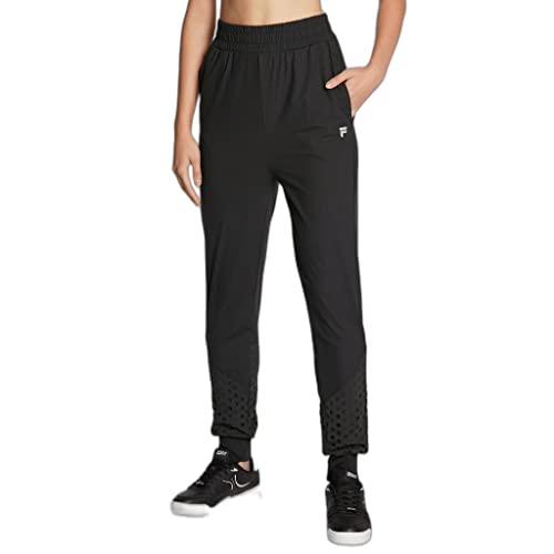 FILA Damen RACELAND high Waist Pants Freizeithose, Moonless Night, M von FILA