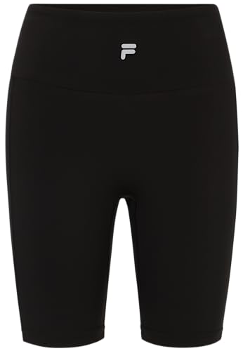 FILA Damen RAKandA high Waist Bike Radler, Black, L von FILA