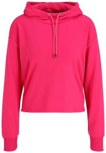 FILA Damen RHEINE Cropped Kapuzenpullover, Pink Yarrow, L von FILA