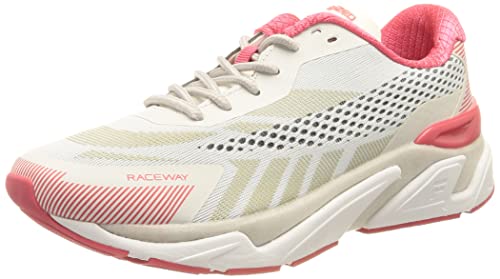 FILA Damen Raceway WMN Laufschuh, White-Teaberry, 37 EU Schmal von FILA