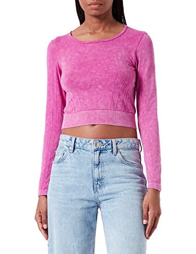 FILA Damen Radnor Seamless Cropped Longsleeve T-Shirt, Wild Aster, M/L von FILA