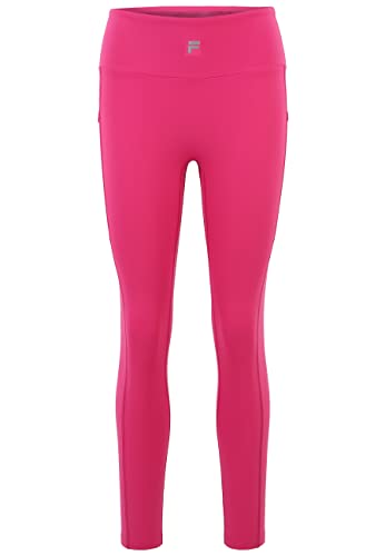 FILA Damen Raga High Waist 7/8 Leggings, Pink Yarrow, S EU von FILA