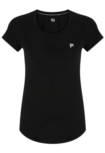 FILA Damen Rahden T-Shirt, Black, L von FILA