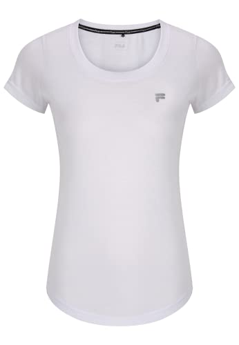 FILA Damen Rahden T-Shirt, Bright White, L von FILA