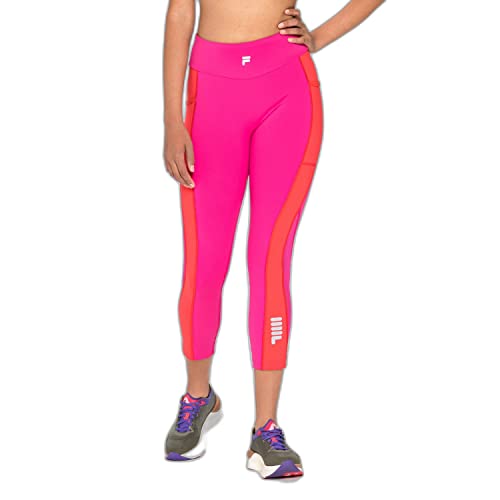 FILA Damen Redon 7/8 Leggings, Pink Yarrow-bittersweet, M EU von FILA