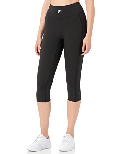 FILA Damen Romania high Waist 3/4 Tights Pants, Moonless Night, M von FILA