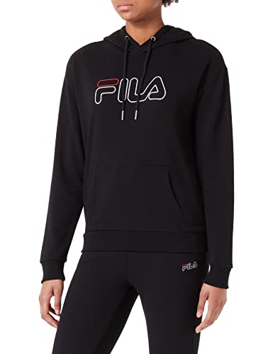 FILA Damen SALEA Kapuzenpullover, Black, L von FILA