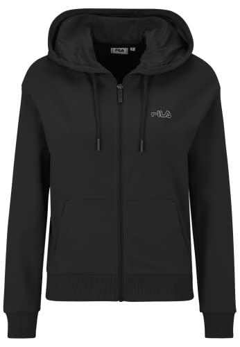 FILA Damen SUARDI Hooded Sweat Kapuzenjacke, Black, L von FILA