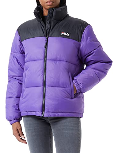 FILA Damen Sandia Puff Jacket Jacke, Ultra Violet-Black, XL von FILA