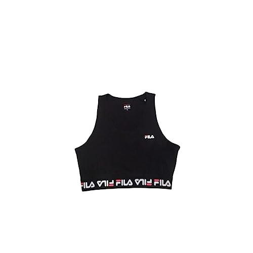 FILA Damen Savannah Taped Sport Top, Black, XL von FILA