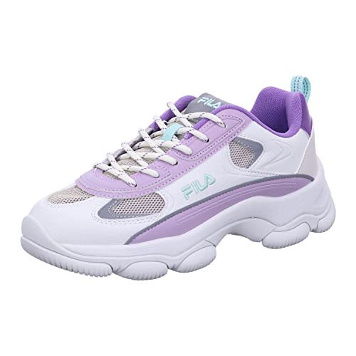 FILA Damen Strada Lucid wmn Sneaker, White-Fair Orchid, 37 EU Schmal von FILA