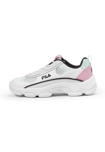 FILA Damen Strada Lucid wmn Sneaker, White-Pink Nectar, 41 EU von FILA