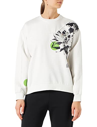 FILA Damen TEKIJA Oversized Crew Sweat Sweatshirt, Cloud Dancer, XL von FILA