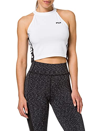 FILA Damen Tama Cropped Top,bright white,L von FILA