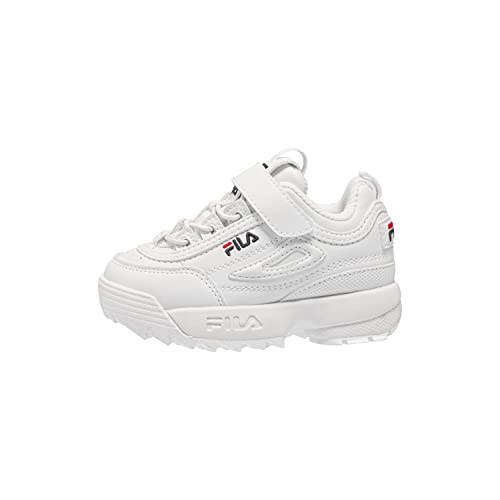 FILA Disruptor E infants Unisex-Baby Sneaker, Weiß (White), 26 EU von FILA
