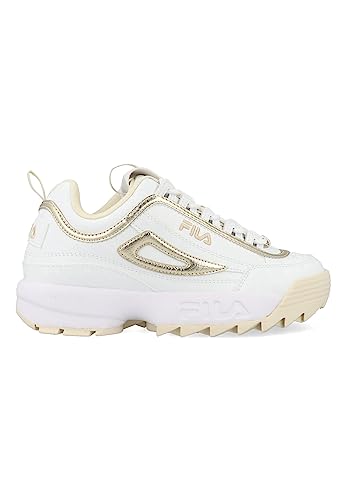 FILA Mädchen Sneaker Disruptor F Teens, White Gold, 36 EU von FILA