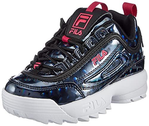 FILA Disruptor F kids Unisex-Kinder Sneaker, Schwarz (Black/Polkadot), 31 EU von FILA