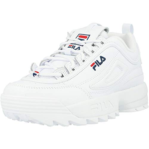 FILA Disruptor II Premium Weiß/Blau (White Navy) Leder 38 EU von FILA