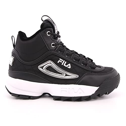 FILA Disruptor Q mid wmn Damen Boot, Schwarz (Black/Silver), 37 EU von FILA