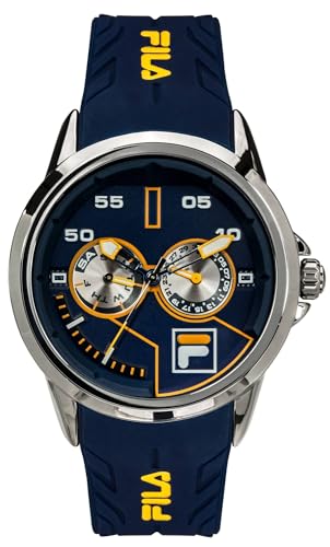 FILA Filaactive Herren Armbanduhr 45 mm Armband Silikon 38-169-20, Farbe:blau von FILA