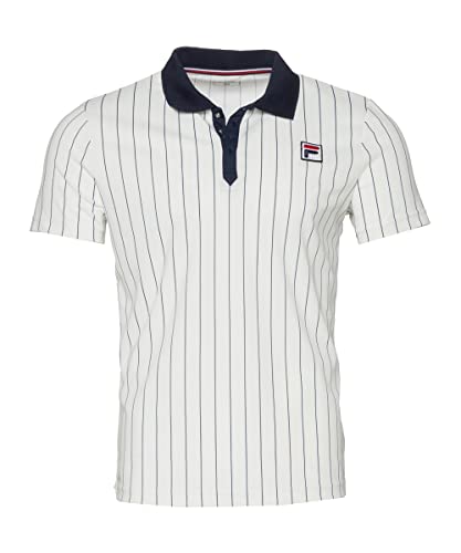 FILA Fußball - Teamsport Textil - Poloshirts Björn Stripes Poloshirt Weiss L von FILA