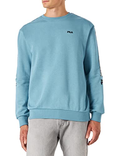 FILA Herren BELP Crew Sweat T-Shirt, Adriatic Blue, L von FILA