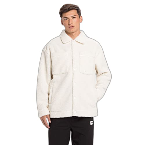 FILA Herren BERANE Sherpa Jacket, Egret, M von FILA