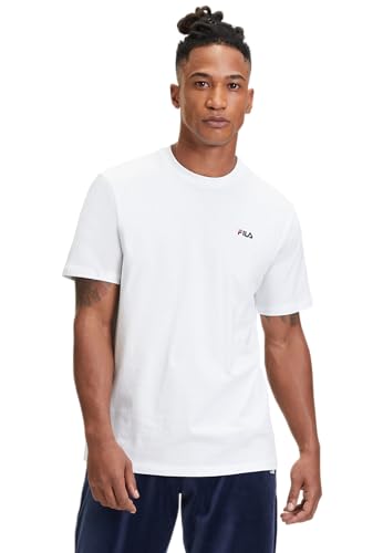 FILA Herren BERLOZ T-Shirt, Bright White, 2XL von FILA