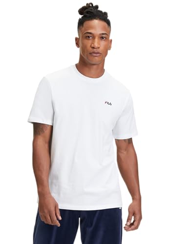 FILA Herren BERLOZ T-Shirt, Bright White, XL von FILA