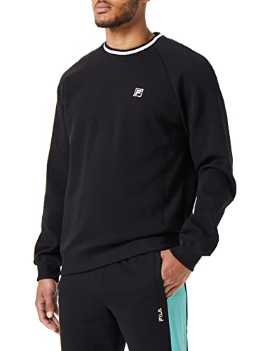 FILA Herren BILECIK Raglan Crew Sweatshirt, Black, 2XL von FILA