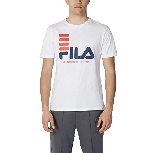 FILA Herren BIPPEN T-Shirt, Bright White, L von FILA