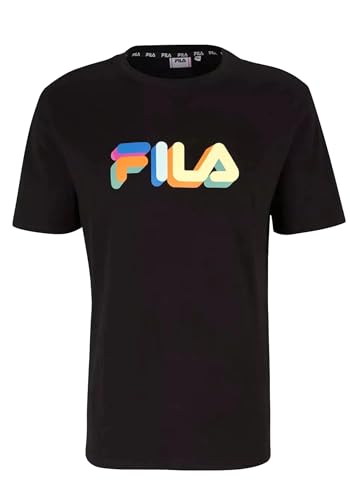 FILA Herren Blunk Regular Graphic T-Shirt, Schwarz, S von FILA