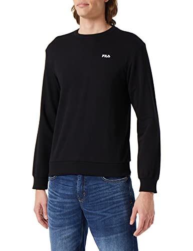 FILA Herren BRUSTEM Crew Sweatshirt, Black, M von FILA