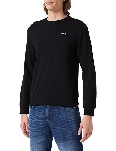 FILA Herren BRUSTEM Crew Sweatshirt, Black, XL von FILA