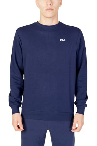 FILA Herren BRUSTEM Crew Sweatshirt, Medieval Blue, L von FILA